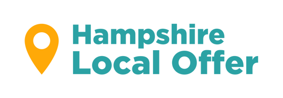 Hampshire Local Offer logo with location mark