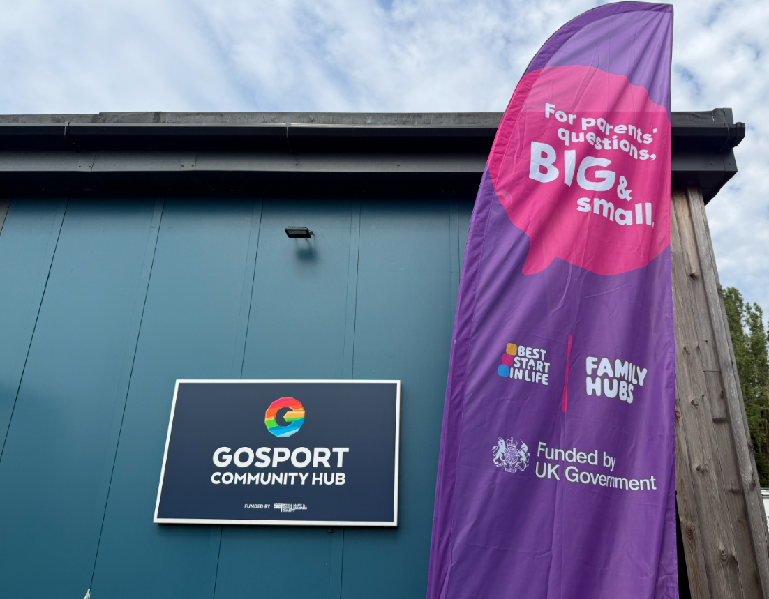 Gosport Kings Academy Community Hub sign on building